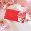 Tarjeta de Felicitación Desplegable con Ramo de Flores Día de la Madre Tarjeta de Encuentro Romántico Día de San Valentín Acción de Gracias Día Universal del Maestro Floristería Mensaje Al Por Mayor