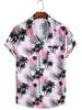 Comercio exterior primavera y verano Nuevo 2023 Amazon Camisa de manga corta floral para hombre Camisa hawaiana casual estampada