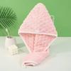 Touca de Secagem de Cabelo Grossa de Coral Fleece para Mulheres, Touca de Banho para Uso Doméstico, Forte Absorção de Água, Secagem Rápida, Não Solta Fiapos, Ferramenta Preguiçosa para Secar Cabelo, Cuidados com o Cabelo