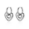 Aretes con Diseño de Nicho y Acabado de Alta Gama, Nuevo Modelo 2025, Aretes de Botón con Forma de Corazón con Diseño de Corazón, Aretes de Acero Inoxidable