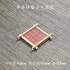 Porta-copos de bambu Tic Tac Coaster Tapete de panela de bambu Suporte para xícaras de chá retrô chinês Conjunto de casamento Bandeja de pastelaria
