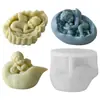 Jiahui Mei Ángel Bebé Vela Aromática Molde DIY Cáscara de Huevo Bebé Vela Aromática Molde de Silicona
