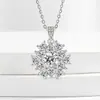 Juego de Joyería de Lujo, Collar de Circonita, Pendientes Personalizados Incrustados con Diamantes, Pendientes de Celebridad de Internet con Diamantes Completos, Pendientes de Lujo Ligero, Cadena para la Clavícula, Anillo