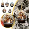 Transfronteiriça Novo Natal Quente Yeti Artesanato Acrílico Joias Floco de Neve Único Decoração Esfera Exquisita