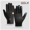 Guantes de Ciclismo para Hombre y Mujer, Guantes de Invierno de Terciopelo Cálidos para Hombre y Mujer, de Dedos Completos, Cortavientos, Antifrío, Pantalla Táctil, para Conducir, Deportes, Esquí