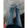 Jeans de Sarja Stretch com Barra Reta e Detalhe de Bambu Outono 2026 P-2XL GK261141-P37