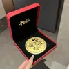 Pastel de Oro Puro 999 50Mg Princesa Por Favor Hazte Rica Mamá Te Amo Pastel de Oro Regalo del Día de la Mujer Artesanías de Oro