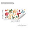 Corona Caja de Regalo de Navidad Vieja Pegatinas Decorativas Inglesas para Ventana Dormitorio Sala de Estar Pared de Fondo de Ventana Decoración del Hogar Pegatinas de Pared Autoadhesivas