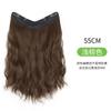 Peluca para Mujer con Cabello Largo Rizado, Extensiones de Cabello Ondulado de una Pieza para Aumentar el Volumen del Cabello, Cabello Humano Simulado Esponjoso, Piezas de Peluca de Extensiones de Cabello Sin Costuras
