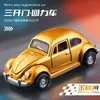 Transfronteiriço 1:60 Liga Carro de Brinquedo Fusca Carro Clássico Retro Três Portas Puxar para Trás Carro Modelo de Carro Infantil Brinquedo