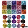 Set de 15 rejillas de diamantes AB de fondo plano de resina en colores jelly, diamantes para decoración de uñas de colores mixtos, diamantes adhesivos DIY hechos a mano, set de accesorios de diamantes transparentes grandes