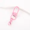 Llavero Popular Giratorio de Colores con Cierre de Resorte Hebilla para Puerta Hebilla Colgante Pintada Colgante para Bolso Accesorios de Joyería DIY