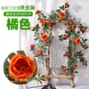 Enredaderas de rosas artificiales Austin, flores falsas para decoración suave de interiores, decoraciones de techo y revestimiento de conductos de aire acondicionado, al por mayor para decoraciones de boda
