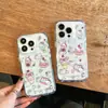 Lindo Corazón Láser Postre Gato Gatito Adecuado para Funda de Teléfono Móvil Apple 16Promax Iphone15 Mujer 14/13