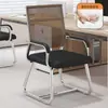 Cadeira de Computador, Cadeira para Home Office, Cadeira Confortável para Reuniões Sedentárias, Assento de Quatro Pés para Dormitório Estudantil, Cadeira de Mahjong, Cadeira com Encosto