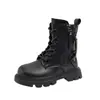 Botas de Couro para Meninas 2026 Outono/Inverno Novas Botas Martin para Crianças Estilo Britânico Botas Individuais para Crianças Mais Velhas Botas de Princesa da Moda Tendência