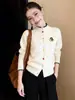 Cárdigan de punto redondo abotonado de colores para mujer, nuevo estilo de otoño, corte holgado, adelgazante, chaqueta suéter versátil, top rejuvenecedor