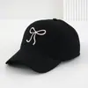 Artículo Popular Transfronterizo: Gorra de Béisbol de Algodón Simple y Lujosa para Hombres y Mujeres, con Lazo Bordado a Mano, Estilo Deportivo, Sombrero Versátil
