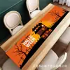 Camino de Mesa Nuevo de Halloween Transfronterizo, Mantel de Alta Gama con Diseños Impresos, Decoración Festiva, Personalización de Banderines para Fiestas de Interior