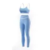 Conjunto de yoga cepillado ajustado estilo europeo y americano para mujer, top de fitness de secado rápido, shorts para correr al aire libre, chaleco deportivo
