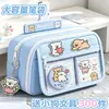 Conjunto de material escolar fofo com tema de cachorrinho para crianças, apresentando um estojo de nove compartimentos, designs de desenhos animados e adequado para alunos do ensino fundamental como um pequeno presente ou presente de aniversário