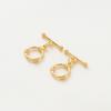 Cobre Banhado a Ouro 14K Fecho de Garra Três Nós Cor Duradoura Acessórios para Joias DIY Conector de Joias Vintage Fecho de Ponta Venda por Atacado