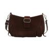 Bolso Retro Texturizado Esmerilado con Borlas Otoño Nueva Moda Bolso Silla de Montar para Viajes Diarios Bolso Cruzado Simple para Hombro para Mujer