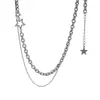 Collar de Estrella para Mujer Ins Hip-Hop Accesorios de Moda Diseño de Nicho Cadena para Clavícula 2022 Nuevo Estilo Minimalista de Moda