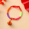 2026 Novo Modelo Festival do Barco-Dragão Corda Colorida Trançada à Mão Pulseira de Zongzi Infantil Acessório de Presente em Estoque