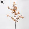 Venta directa de fábrica planta de simulación hoja de arce rojo hoja única decoración natural de jardín paisajismo Garra de pollo Arce ramas falsas