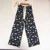 26 Nuevos Pantalones de Pierna Ancha de Rayón de Algodón y Seda de Verano para Mujer, Talla Grande, Delgados, Pantalones Individuales de Maternidad, Pantalones Sueltos de Verano para Dormir