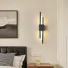 Lámpara de Pared de Cobre Completo Lámpara de Pared Simple para Sala de Estar Fondo de TV Sofá Lámpara de Pared Creativa para Mesita de Noche Escaleras Rejilla Lámpara de Pared Tela