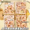 Cuaderno Espiral Lindo Cuaderno Pequeño Cubierta de Tarjeta Capibara Cuaderno de Bolsillo Cuaderno Rayado Mini Portátil Conveniente Bloc de Notas