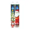 2026 Nuevo Pareado Navideño Fiesta Papá Noel Árbol de Navidad Decoración Colgante de Puerta Arreglo de Escena Bandera Colgante Exterior