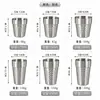 Taza de doble capa estilo coreano de acero inoxidable 304 transfronteriza con patrón de diamantes dorados, adecuada para restaurantes de barbacoa, vasos de jugo y tazas de té de restaurante