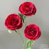 Casamento Estilo Chinês Estilo Vermelho Decoração de Guia de Estrada Arranjo de Flores Artificiais Flor de Teto Cerimônia de Noivado Arranjo de Banquete Arte com Flores Artificiais de Casamento