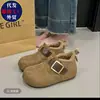 Birkenstock de Peluche para Mujer 2025 Nuevo Estilo Caliente de Invierno Cobertura Total Forro de Felpa Engrosado Cálido Birkenstock Zapatos de Algodón Zapatos para Mujer