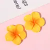 Frangipani de Gradiente de Seis Colores Accesorios de Resina para Manualidades Pasador Diadema Material Versátil Nuevo Simple Corazón Femenino Superficie Brillante