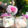 Dd157 Amazon Flores de Agradecimiento Nuestro Amor Tarjeta Blanca Caja Tote de Cartón para Comida y Dulces