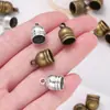Tapa de Peso de Aleación de Zinc, Tapa de Borla Retro, Hebilla para Colgante de Corona DIY, Hebilla de Acabado para Cuerda de Cuero de Pulsera Antigua