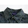 N-52TRW Chaqueta vaquera holgada de manga corta, estilo americano, estilo retro, de marca, con lavado, para hombre y mujer, CS121