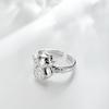 Venta Directa de Fábrica Anillo Personalizado Vaca de la Suerte Antigua Anillo Abierto Retro Voluminoso Joyería de Plata Regalo de Cumpleaños