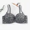 Comércio exterior em estoque sutiã de meia taça 1/2 feminino sexy de renda com aro de aço suporte superior alça de ombro ajustável removível