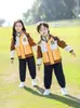 Uniforme Escolar para Alunos do Ensino Fundamental Terno de Inverno de Três Peças Roupas de Aula para Crianças Roupas de Jardim de Infância Roupas Esportivas Outono e Inverno