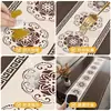 Nuevo Mantel Estilo Chino Impermeable, Resistente al Aceite y al Calor, Sin Lavado, Protector de Mesa de Vidrio Suave de PVC Transparente para Mesa de Comedor y Mesa de Café