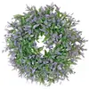 Folhas de Eucalipto Círculo de Flores Artificiais Material Pe Flores Artificiais Plantas Simuladas Evento de Festa ao Ar Livre Decoração de Jardim