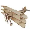 Actividad de los Estudiantes de Primaria: Estudio de Aviación, Modelo de Avión, Rompecabezas 3D de Madera, Juguete de Ensamblaje Infantil, Rompecabezas Educativo