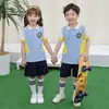 Ropa Deportiva Nueva para Niños 2025 Estilo Británico Uniformes de Jardín de Infancia Uniformes de Escuela Primaria y Secundaria Trajes de Verano Uniformes de Clase