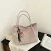 Bolso tote minimalista de gran capacidad nuevo 2026, bolso de hombro casual, estilo relajado, adecuado para el trabajo, la escuela y el uso diario