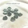 Acero Inoxidable Etiqueta Corazón Espejo Corazón Melocotón Colgante en Forma de Corazón Colgante para Lettering DIY Accesorios para Pulsera Collar Colgante